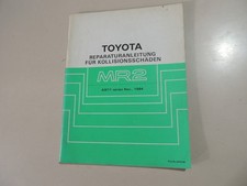 Toyota MR2 W1 AW11 Karosserie Werkstatthandbuch 11.1984