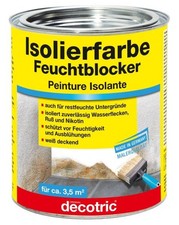 Decotric Isolierfarbe Feuchtblocker 750 ml Spezialbeschichtung Feuchtigkeit