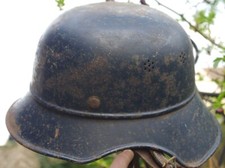 Stahlhelm, 2. Weltkrieg, Luftschutz-Stahlhelm, Größe 55,  selten gut erhalten ! 