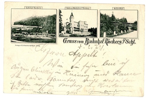 Gruss vom bahnhof rückers - gruss,