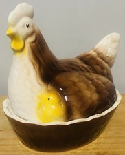 Keramik Henne mit Küken