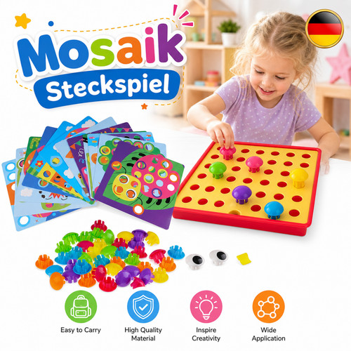 Steckbrett pädagogisch mosaik - pädagogisch,