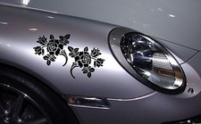 2 Blumen Blume Rosen Auto Aufkleber Tattoo Tuning Styling Autostyling WC AN1503