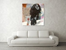 Motiv Uschi Obermaier  XXL 90x90 cm Pop Art/Bild/Leinwand/Street Art/Modern/Loft