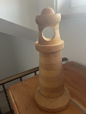 Leuchtturm Holz für Teelicht Zur Dekoration