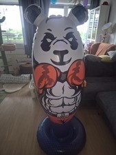 LIVIFIT® Panda Boxsack - Aufblasbarer Boxsack - Inkl. Füllschlauch und Pumpe