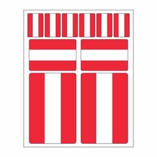 10 Stück Flaggen Aufkleber