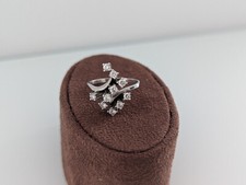 Damenring Weißgold 585 mit 10 Brillianten 0,58ct