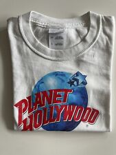 PLANET HOLLYWOOD T-SHIRT WEIß MIT MOTIV SHIRT GR.S 122-128 CM • 7/8 JAHRE