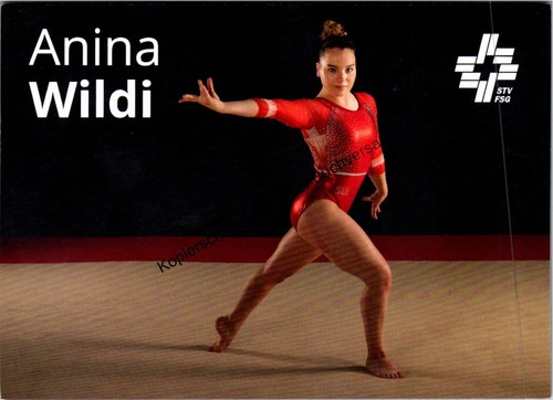 Autogrammkarte anina wildi - anina,