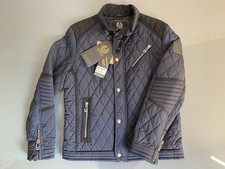 BELSTAFF Herren Steppjacke ROAD MASTER Gr. L blau / schwarz – NEU mit Etikett –