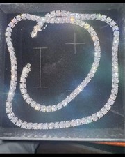 tennis necklace moissanite 925 6,5mm  18inch