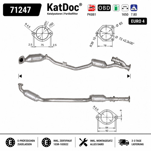 Katalysator für mercedes - katalysator,