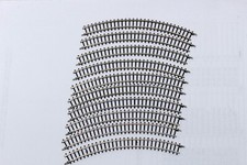 10 Stück gebrauchte Märklin mini club 8521 Gebogenes Gleis 30° R 195 mm