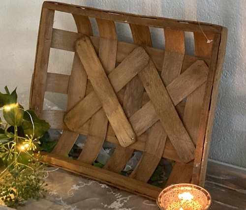 Chic antique tabakkorb korb - ,
