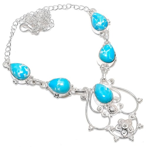 Blauer larimar edelstein - blauer,