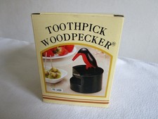 Zahnstocher Spender Vogel 70er toothpick woodpecker vintage top Zustand Specht
