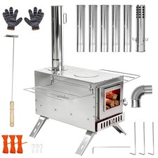 Campingofen Edelstahl Ofen mit