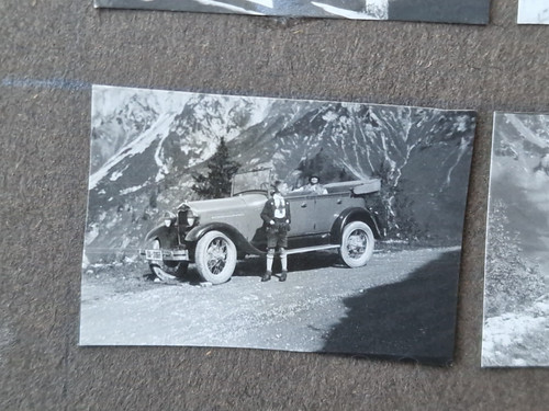Antik fotoalbum 30er oldtimer - 30er,