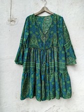 Kleid Boho Seide Paisleymuster