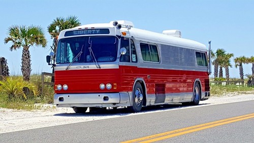 Historischer greyhound bus - historischer,