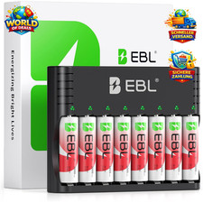EBL Lithium Akku AA 8er Pack