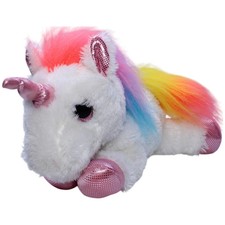 Aurora Sparkle Tales, Einhorn mit Regenbogenhaar Kuscheltier 28cm Gebraucht Einh