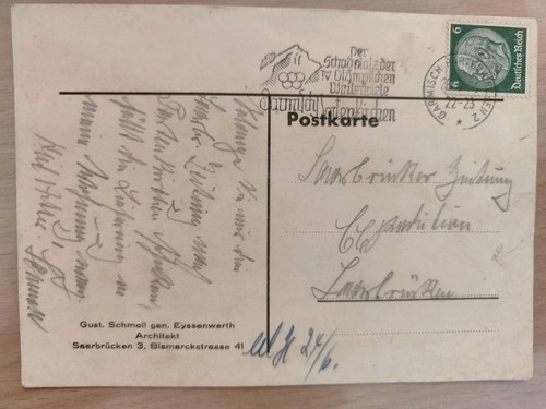 Olympia 1936 postkarte - 1936,