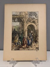 Albrecht Dürer - Die Anbetung der Könige - Holzschnitt 1511 - Litographie