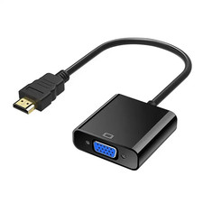 HDMI Auf zu VGA Stecker HD 1080p Adapter Konverter Audio Video Kabel Laptop PC