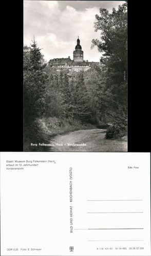 Ansichtskarte falkenstein harz - ansichtskarte, falkenstein/harz