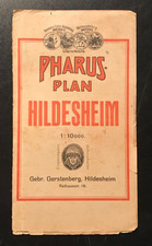 Pharus-Plan Hildesheim, Stadtplan um 1915, 1:10000, Gebr. Gerstenberg