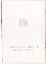 5x altes Programmheft vom Schloßpark-Theater Berlin 50/60er-Jahre