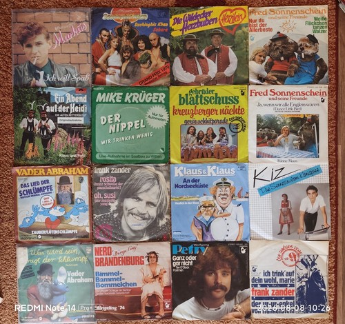 16x single deutsche party - 7", *