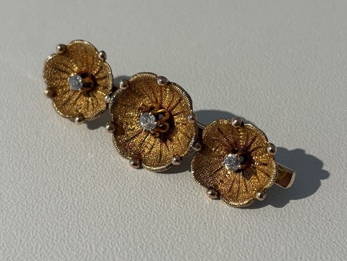 Brosche 585er gold - brosche, 6g