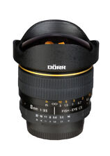 Dörr Fisheye Objektiv 8mm 1:3,5 für Canon EOS 1200D 1300D 500D 650D 750D 80D