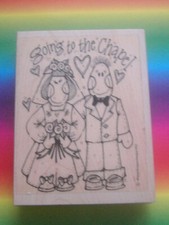 Whipper Snapper Motivstempel Going to the Chapel Brautpaar 12,8 x 9,6 cm NEU