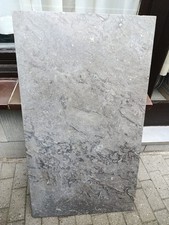 Grosse rechteckige Steinplatte als Tischplatte Alt Mängel Ca. 110 X 62 X 2 cm 