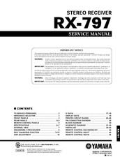 Service Manual-Anleitung für Yamaha RX-797 