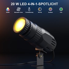 20w rgbw pinspot led effekt - 20w, dj