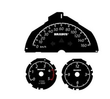 Tachoscheibe speedometer 160 km/h  für Smart 451 Diesel Passion Brabus Xclusive