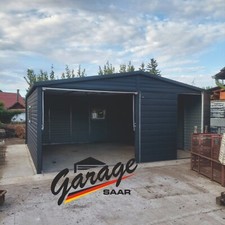 MODERNE Blechgarage - SCHWARZ