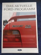 Ford Escort RS 2000 Escort Cabrio Fiesta XR2i Scorpio Sierra Prospekt 8.1991