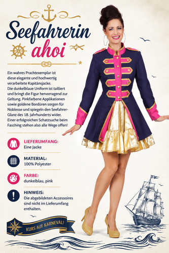 Kapitänsjacke damen marine - damen,