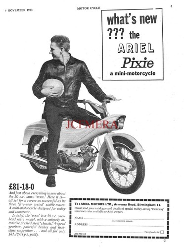 Ariel pixie mini motorrad - ariel,