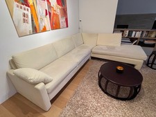 Ecksofa Conseta von Cor in Alcantara, sehr hochwertig, Farbe beige