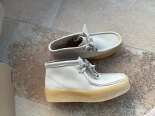Clarks Wallabee Cup,white Nubuk,40, neu