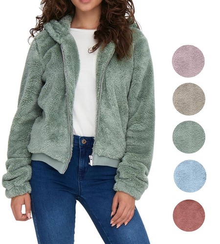 Only damen teddyjacke jacke - teddyjacke,