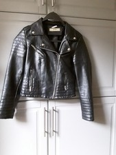 AFTF Basic Jacke Lederoptik Gr M schwarz