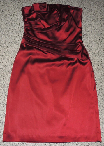 Damen abendkleid dunkelrot - abendkleid,